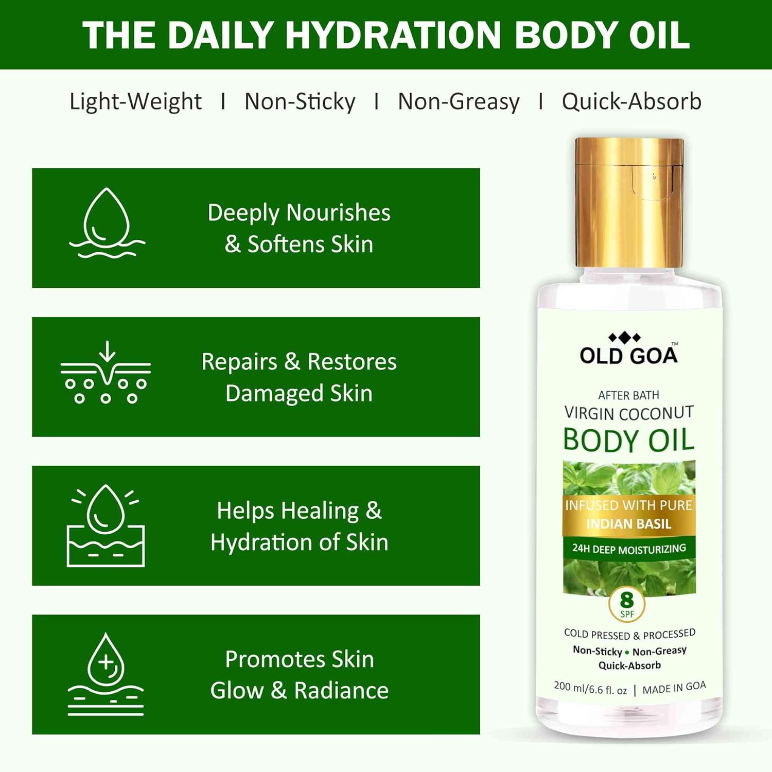 Body Oil Indian Basil-OLDGOA Oils