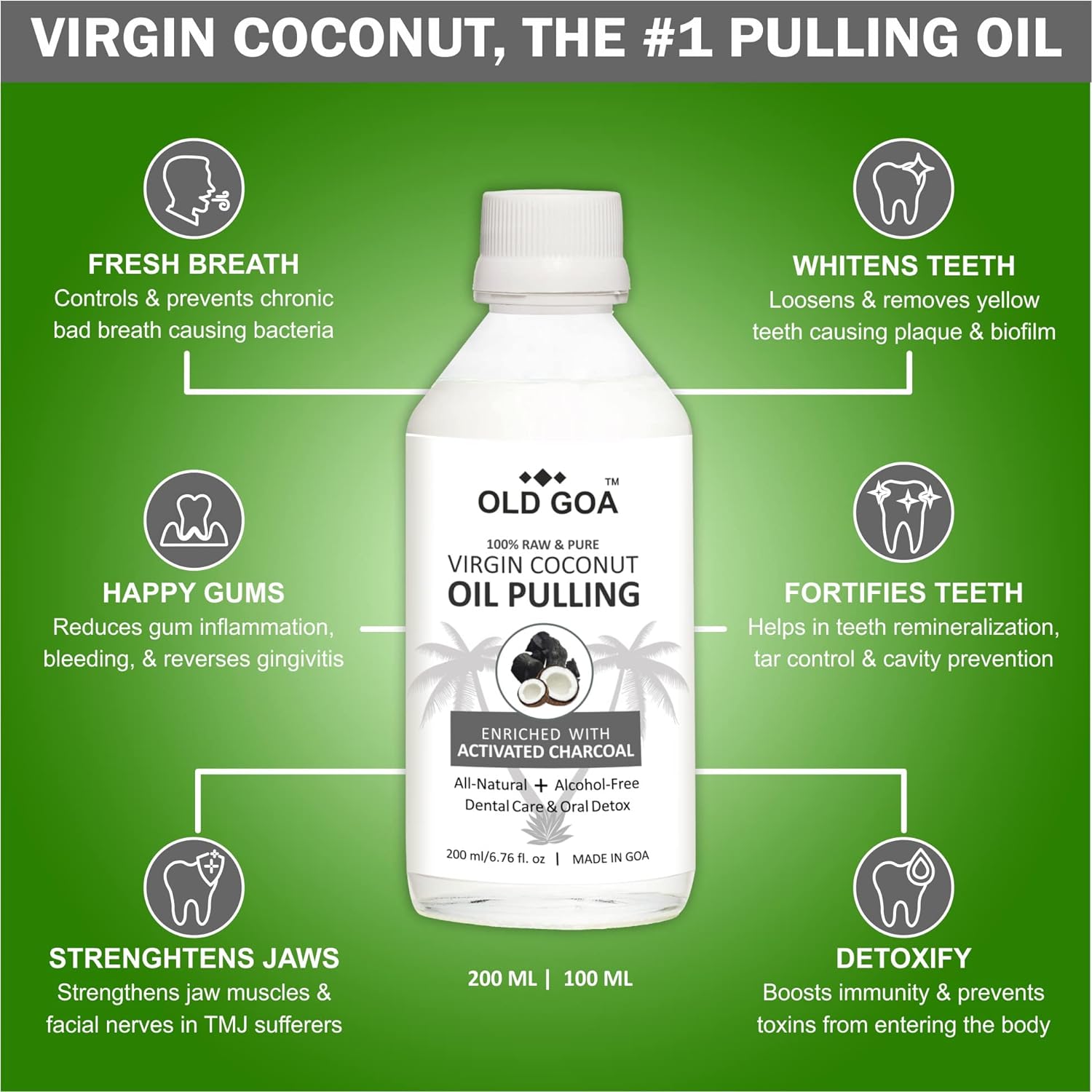 Oil Pulling Activated Charcoal-OLDGOA Oils