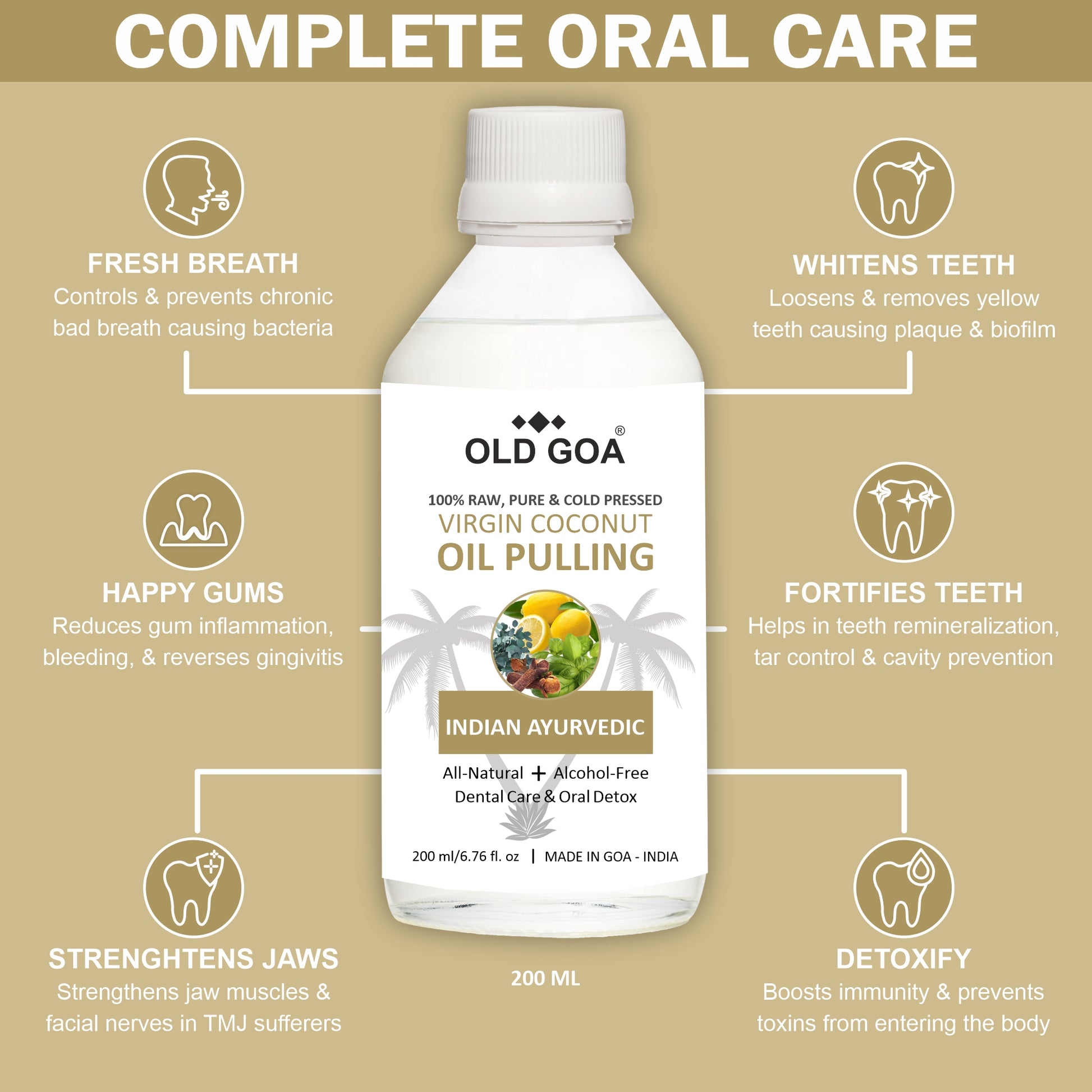 Virgin Coconut Oil Pulling - OLDGOA Oils