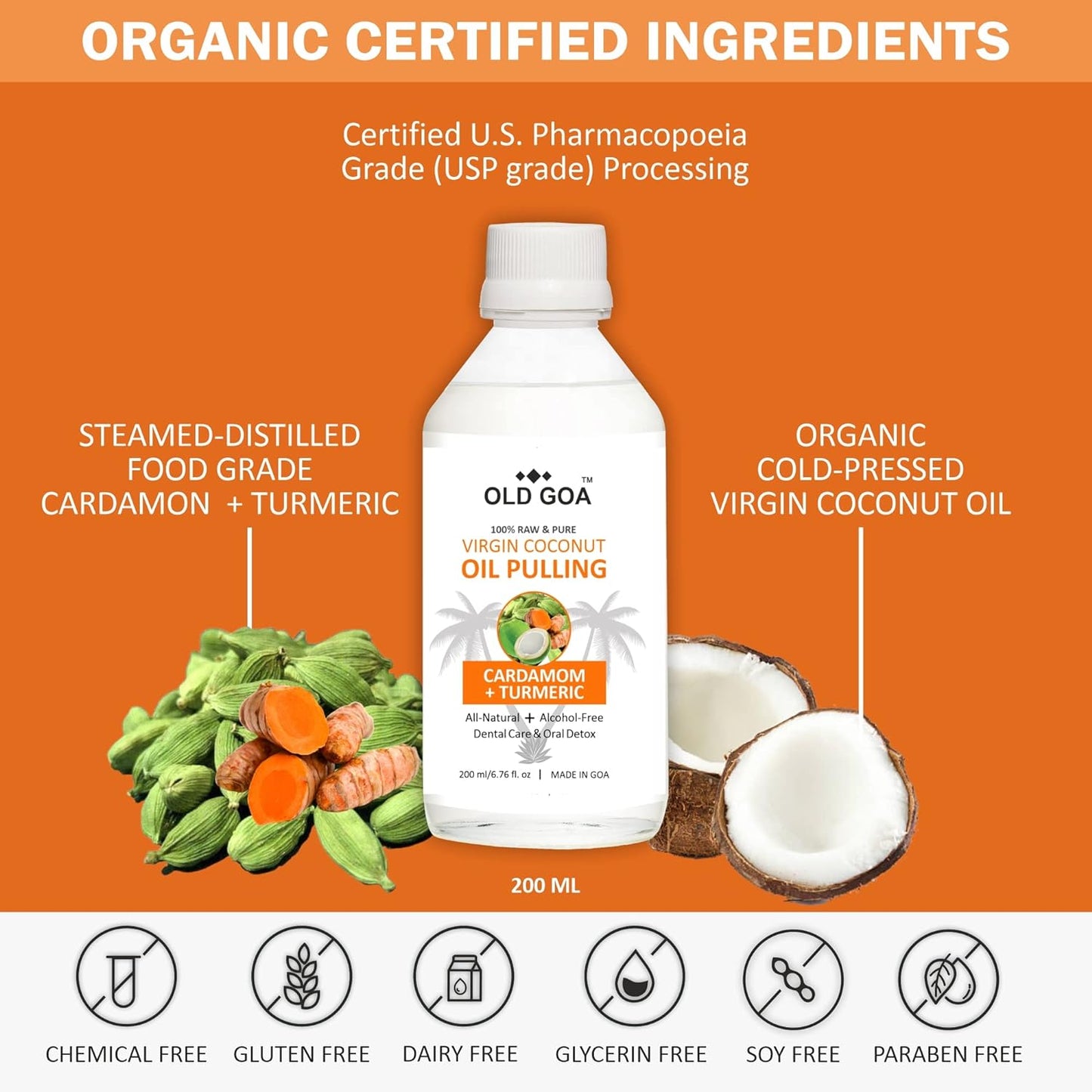 Oil Pulling Cardamom & Turmeric-OLDGOA Oils