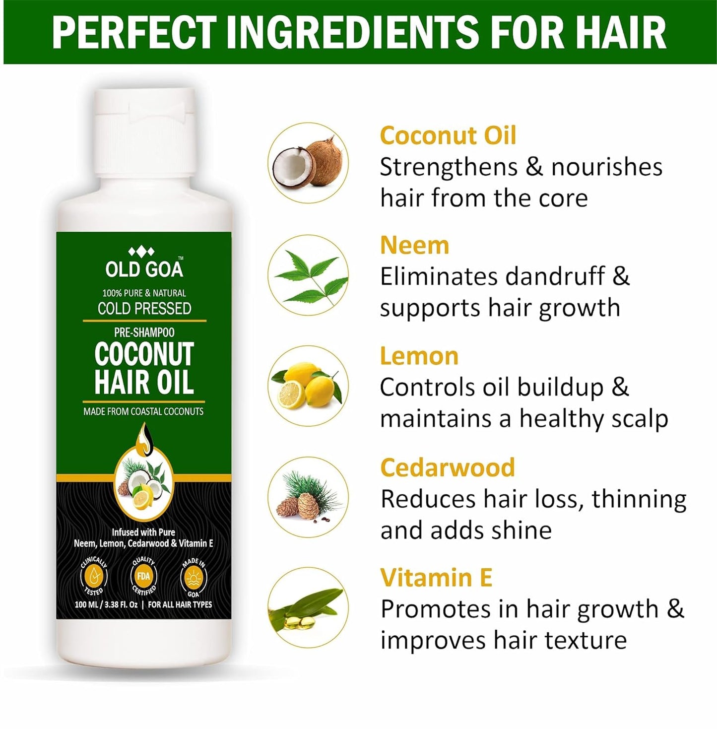 Coconut Hair Oil-OLDGOA Oils
