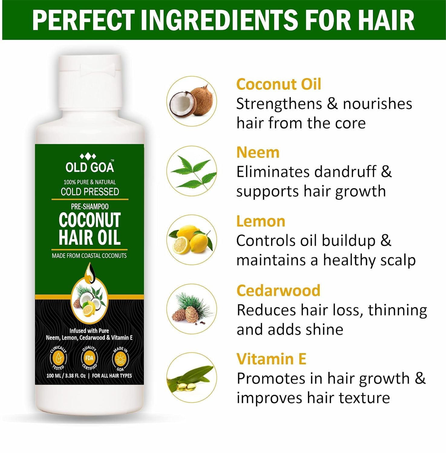 Coconut Hair Oil-OLDGOA Oils