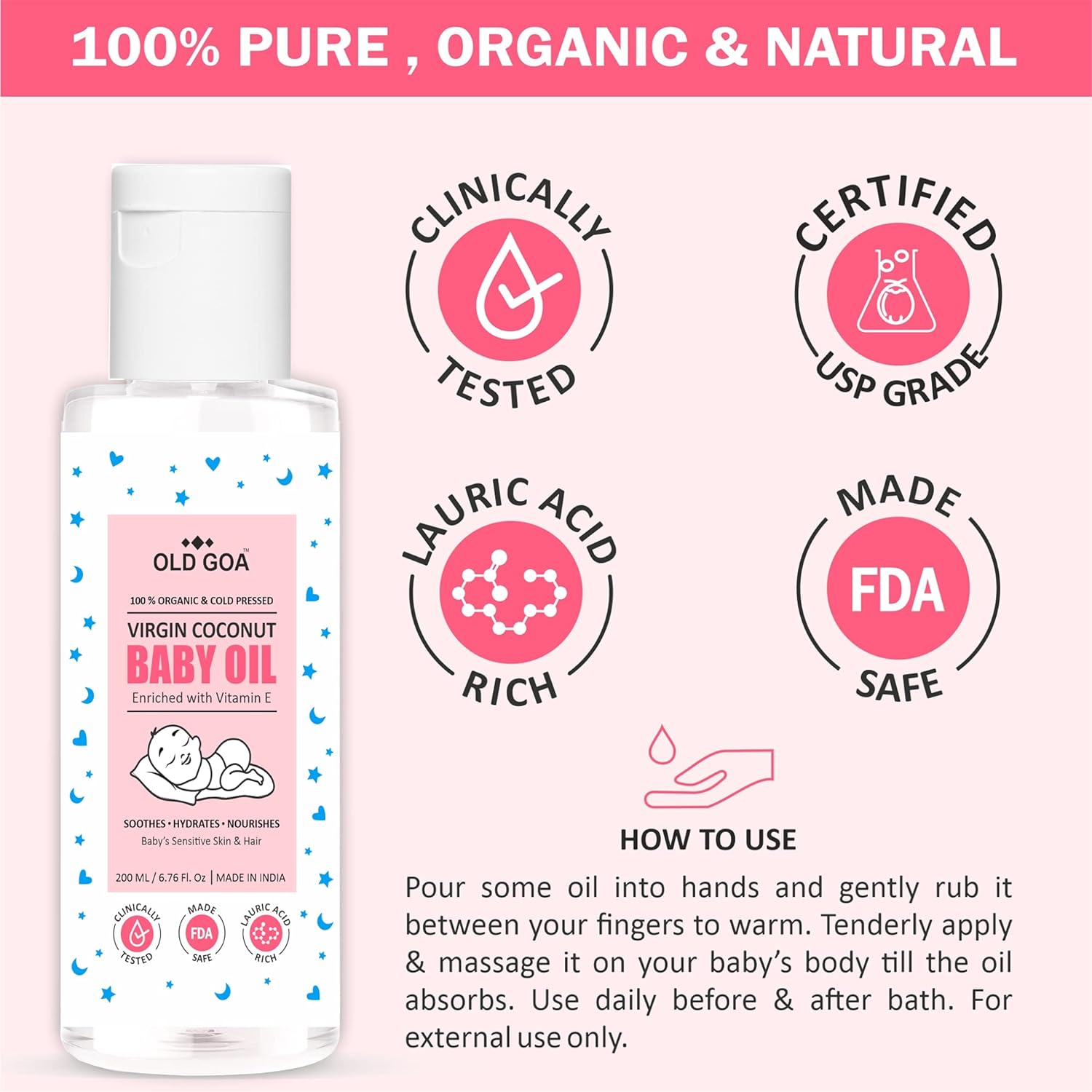 Organic Baby Oil-OLDGOA Oils