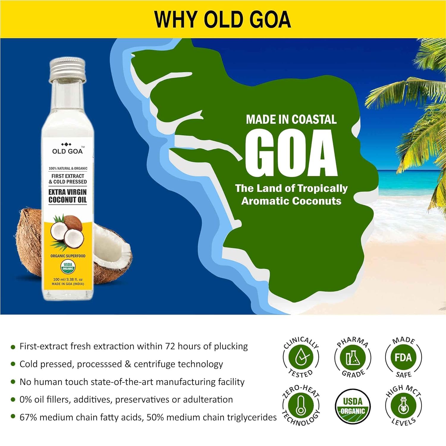 Virgin Coconut Oil-OLDGOA Oils