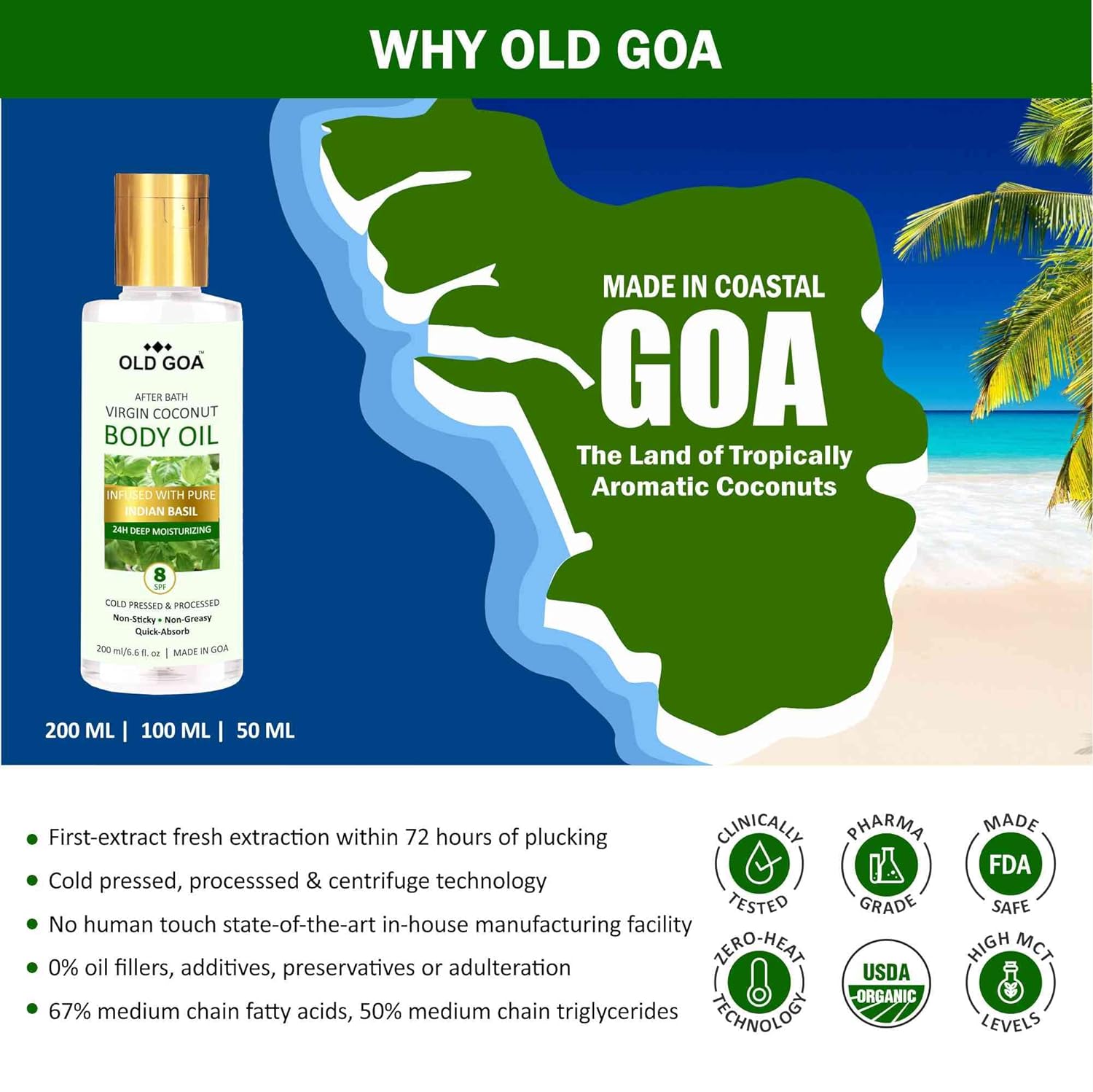 Body Oil Indian Basil-OLDGOA Oils