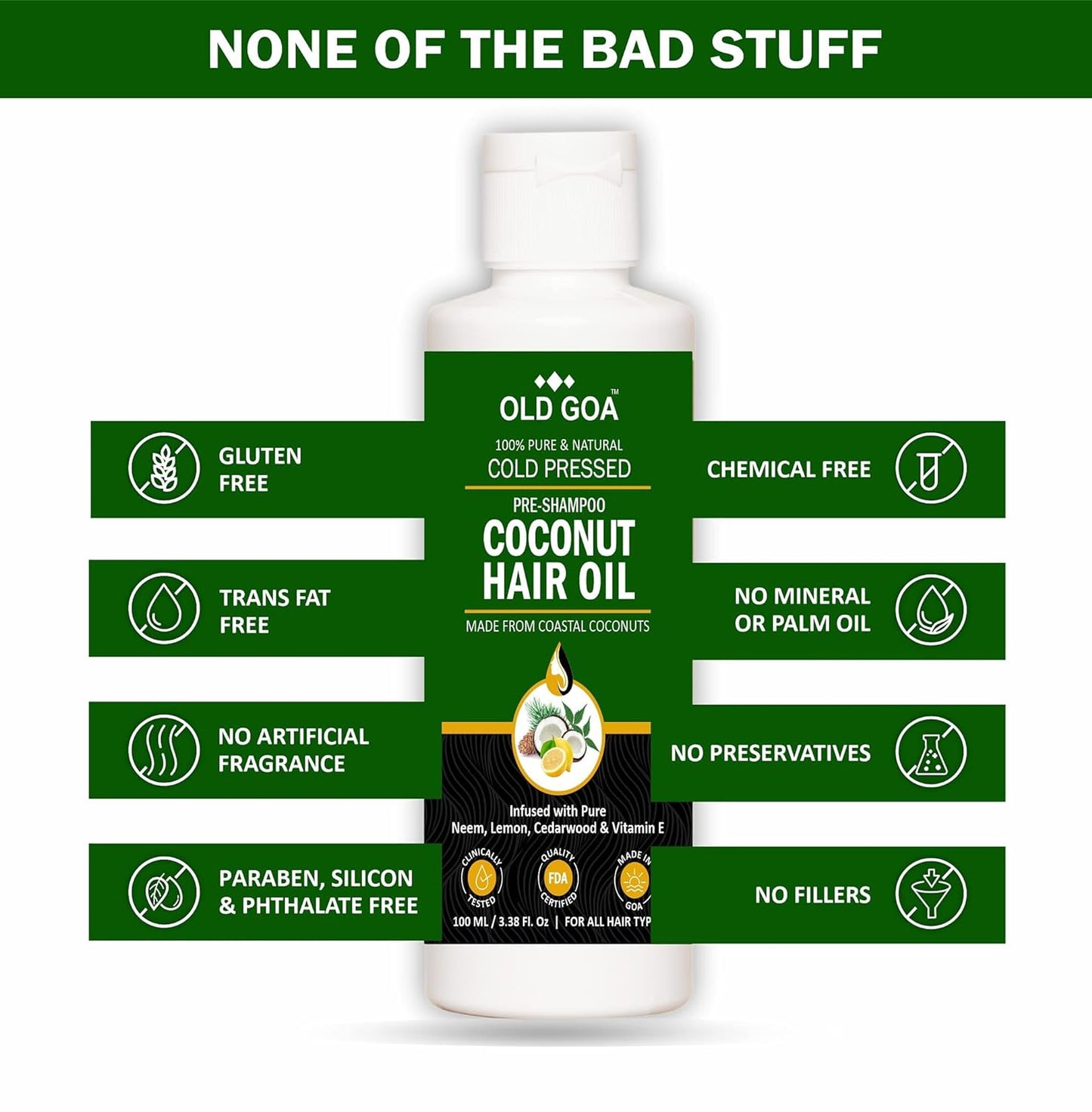Coconut Hair Oil-OLDGOA Oils