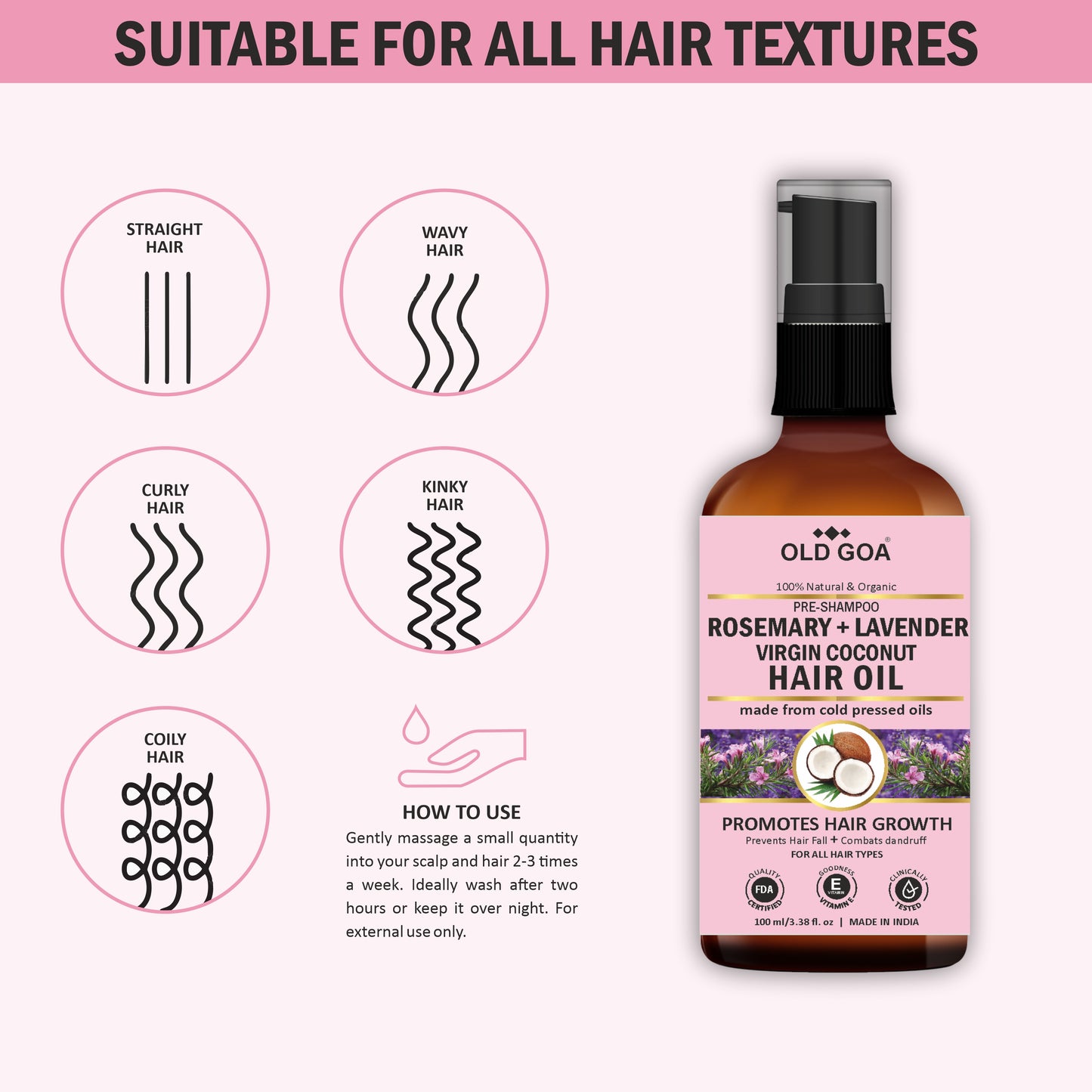 OLDGOA Rosemary & Lavender Hair Growth Oil-OLDGOA Oils