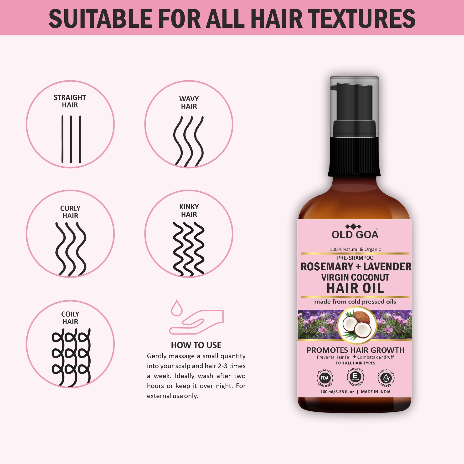 OLDGOA Rosemary & Lavender Hair Growth Oil-OLDGOA Oils