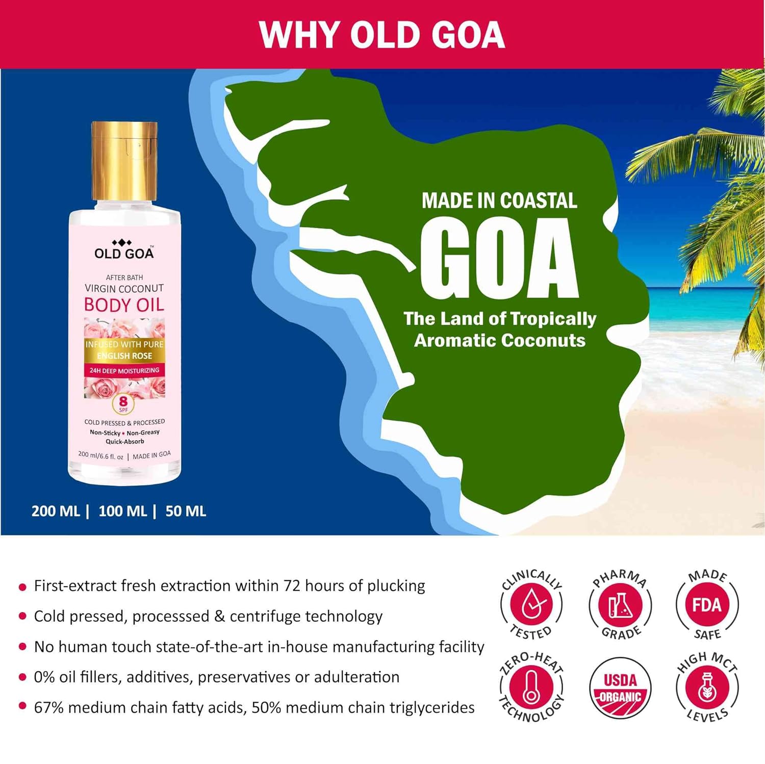Body Oil English Rose-OLDGOA Oils