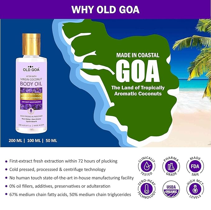 Body Oil English Rose & Lavende Combo | Pack of 2-OLDGOA Oils