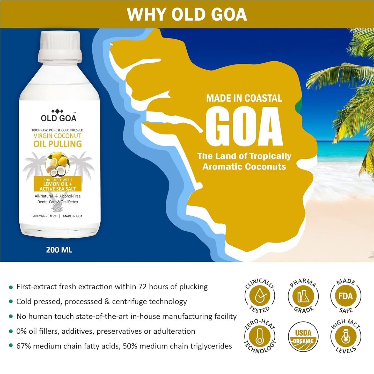 Oil Pulling Lemon Oil with Active Sea Salt-OLDGOA Oils