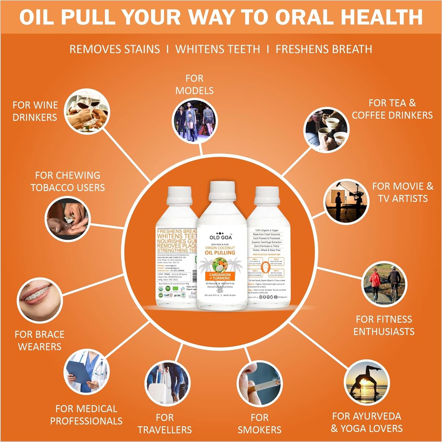 Oil Pulling Cardamom & Turmeric-OLDGOA Oils
