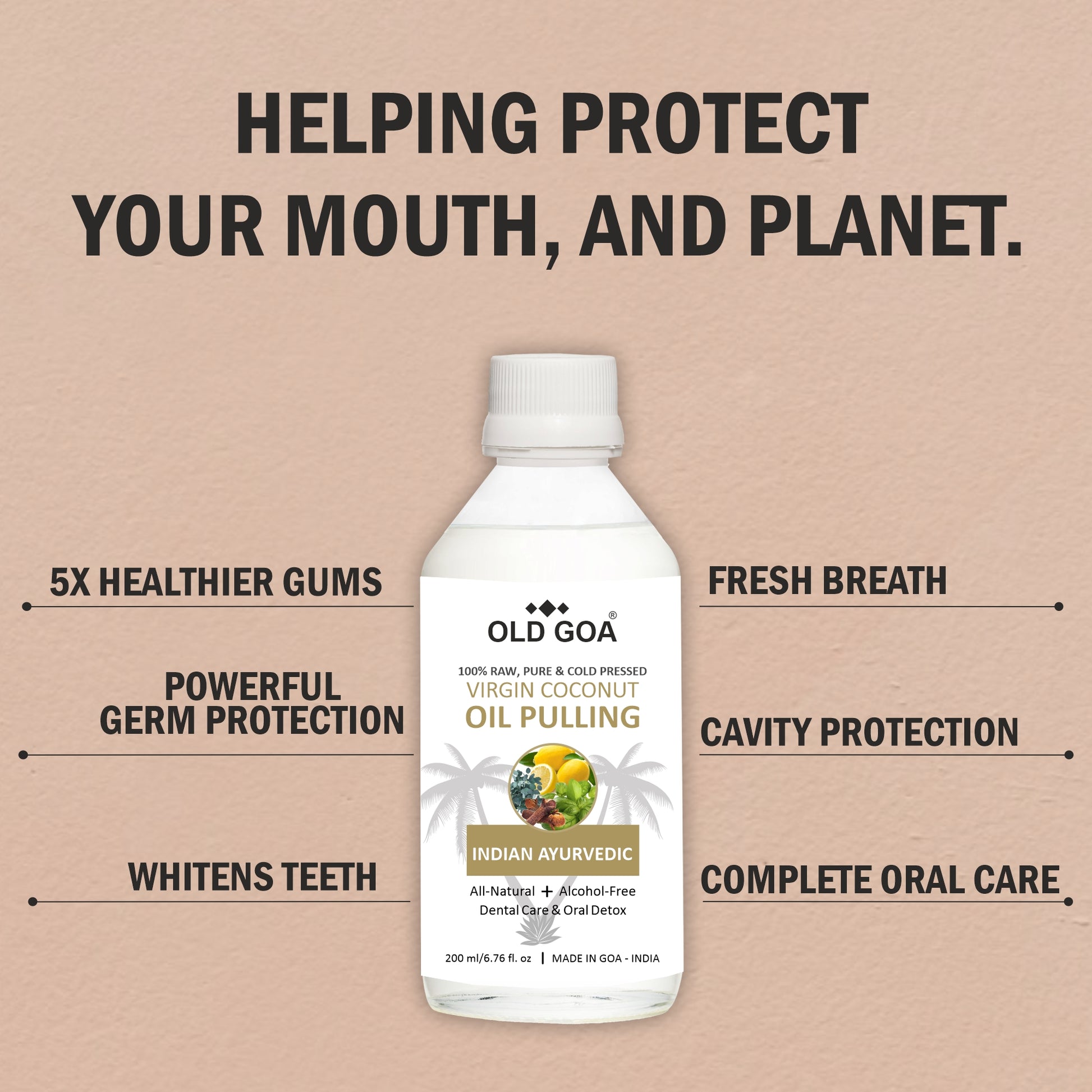 Virgin Coconut Oil Pulling - OLDGOA Oils