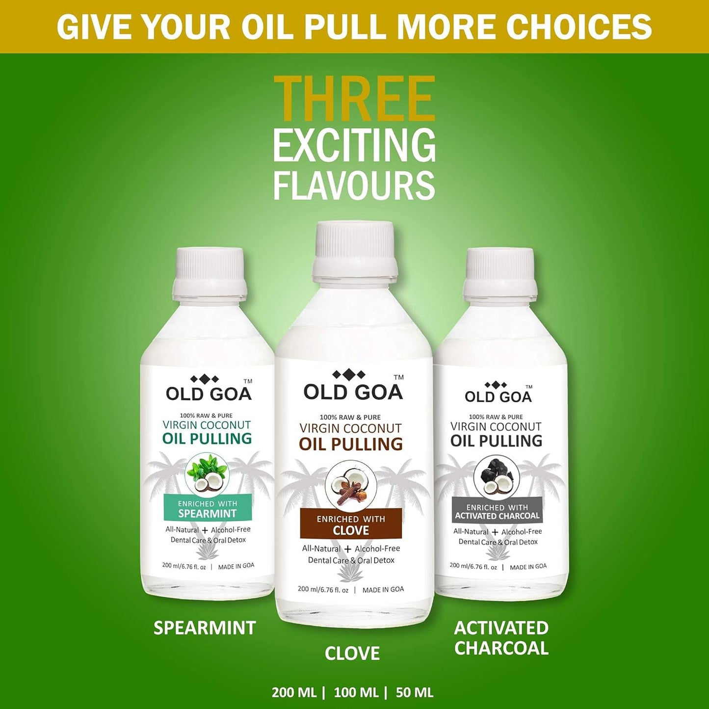 Virgin Coconut Oil Pulling in Three Flavours - OLDGOA Oils