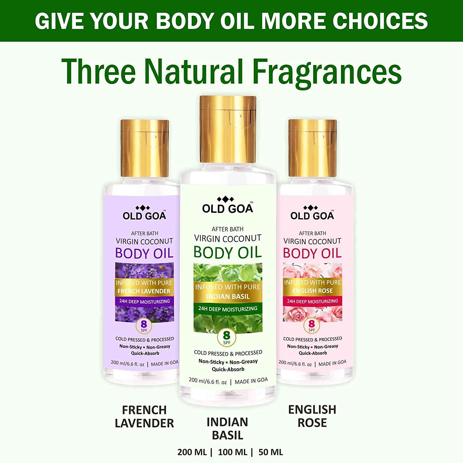 Body Oil English Rose & Basil Combo: Limited Offer!-OLDGOA Oils