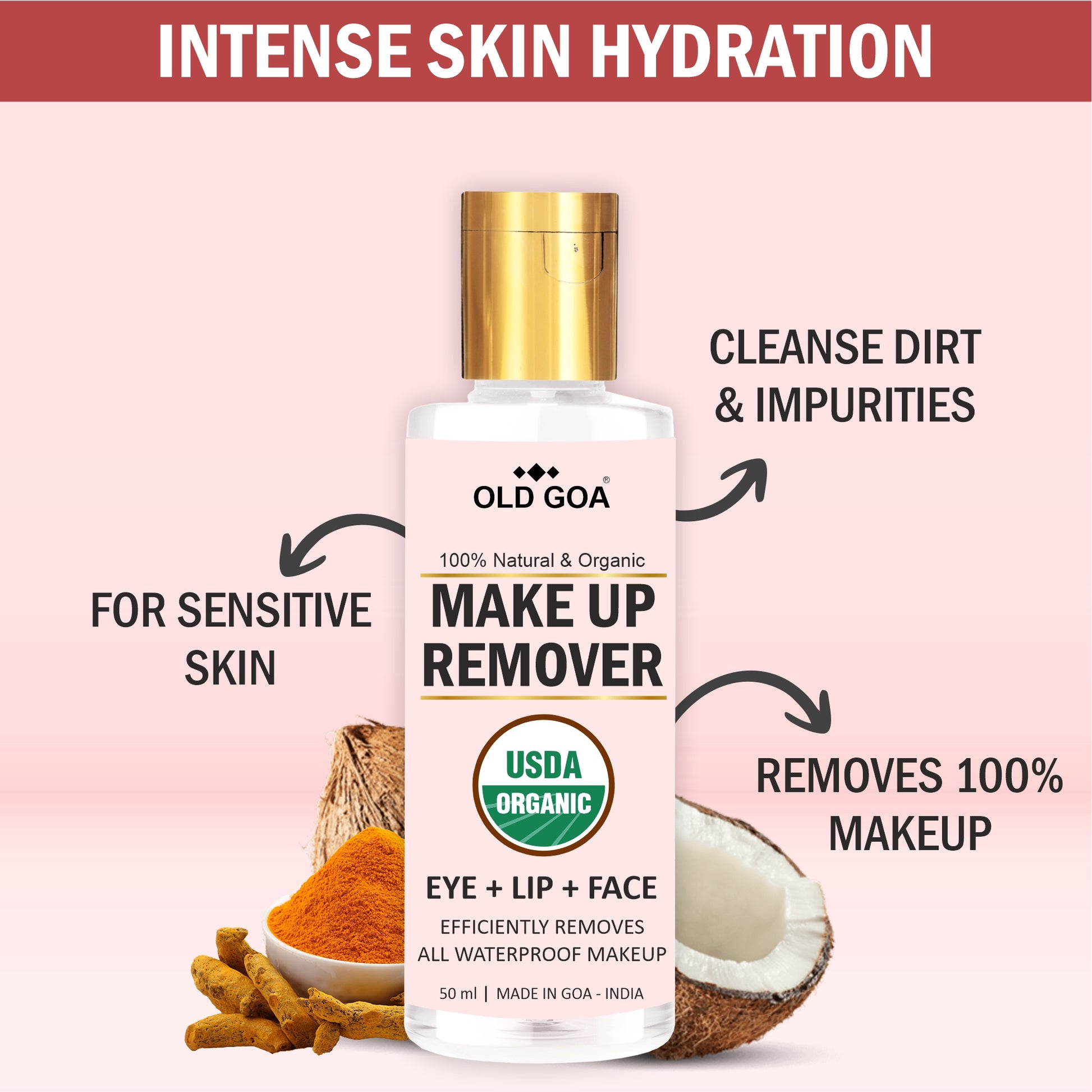 Natural & Organic Make Up Remover - OLDGOA Oils