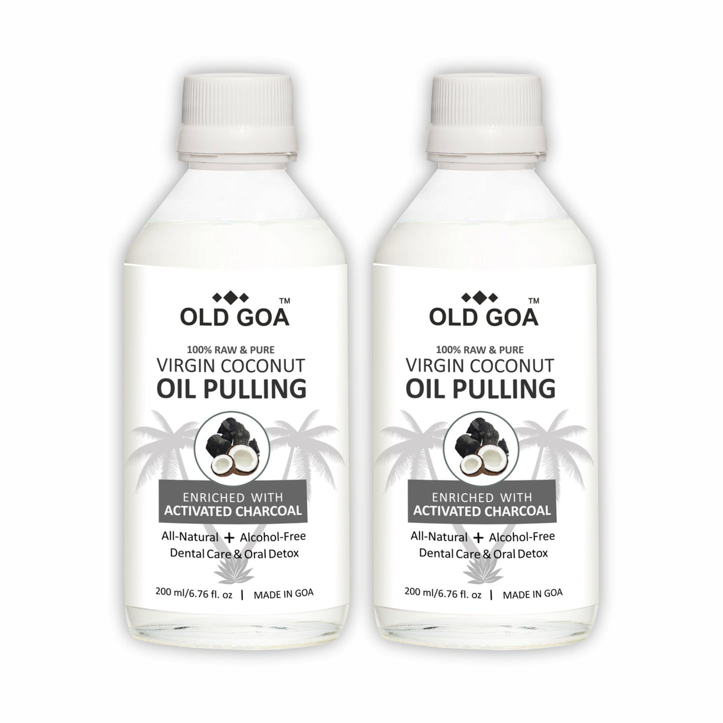 Oil Pulling Activated Charcoal | Combo Pack of 2 (200ml each)