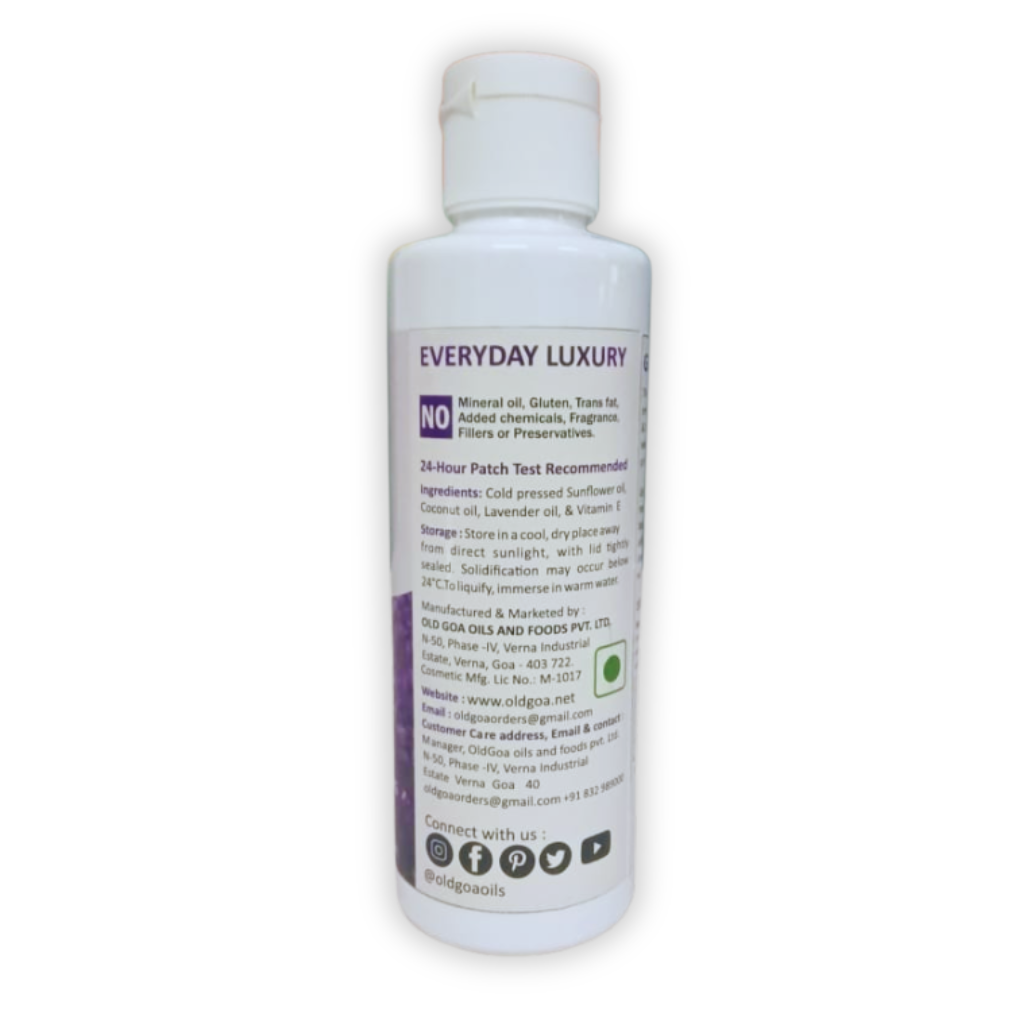 Body Oil Lavender 200 ML-OLDGOA Oils