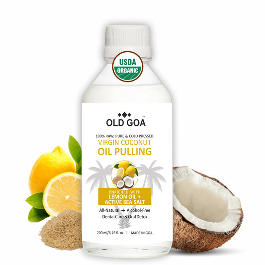 Oil Pulling Lemon Oil with Active Sea Salt-OLDGOA Oils