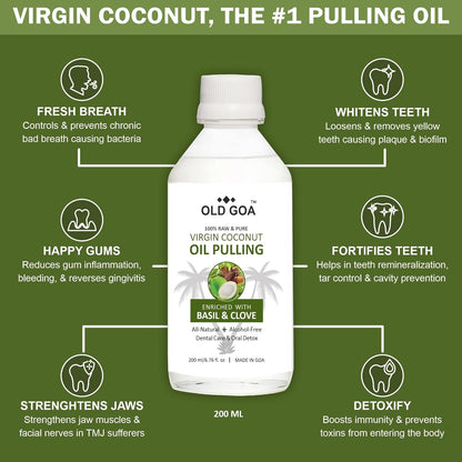 Oil Pulling Basil & Clove | Combo Pack of 2 (200ml each)