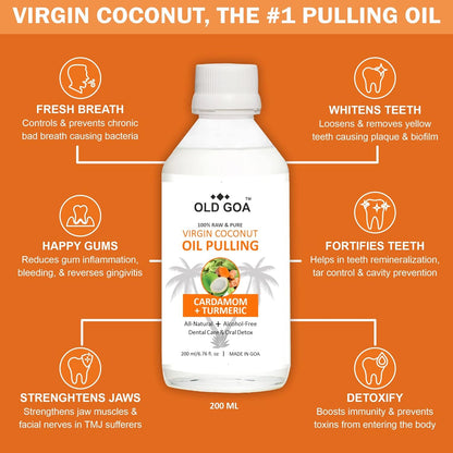 Oil Pulling Cardamom & Turmeric| Combo Pack of 2 (200ml each)