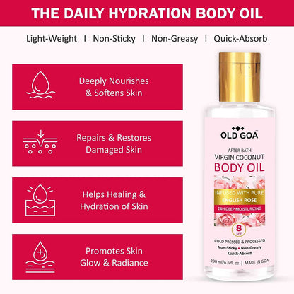 Body Oil English Rose & Basil Combo: Limited Offer!