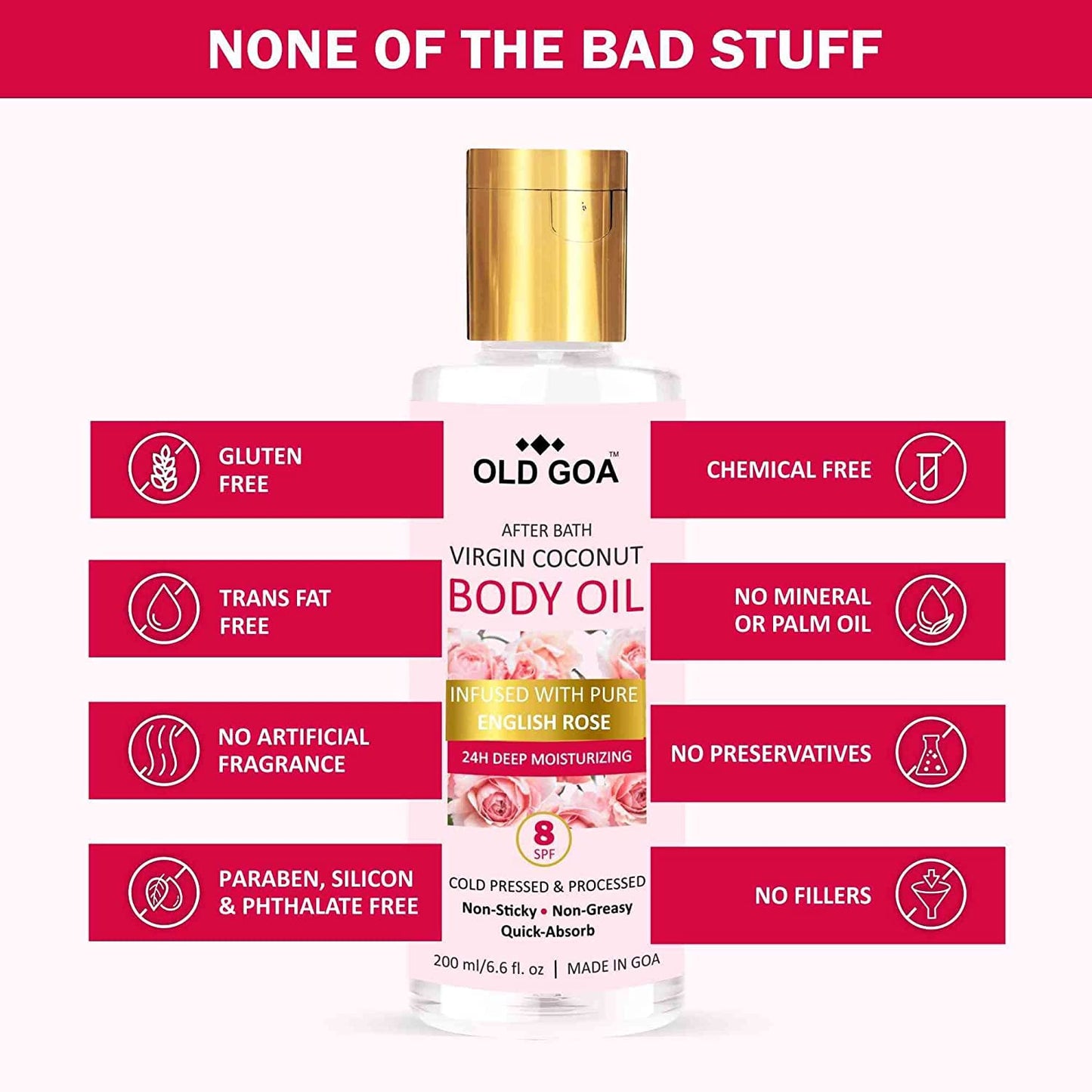 Body Oil English Rose & Basil Combo: Limited Offer!